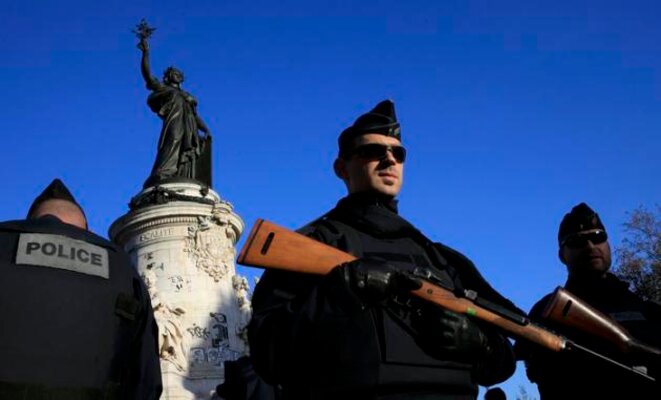 Place de la République, à Paris, le 15 novembre © Reuters