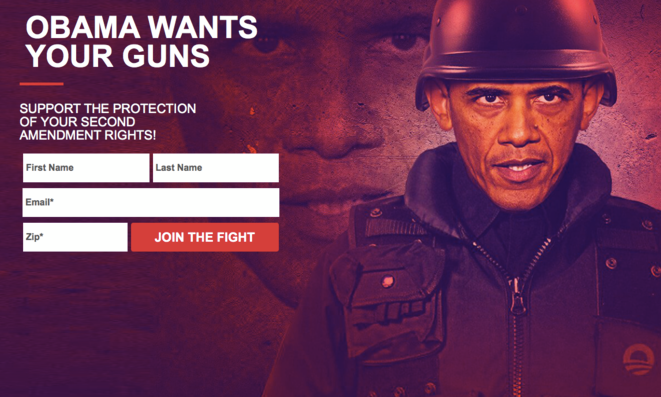 La page web créée par le républicain Ted Cruz en réaction à l’annonce de Barack Obama. La page web créée par le républicain Ted Cruz en réaction à l’annonce de Barack Obama.