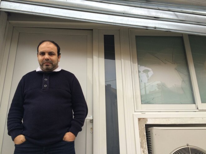 Abdel-Mounim el-Khalfioui, le responsable de la salle de prières vandalisée. © ES Abdel-Mounim el-Khalfioui, le responsable de la salle de prières vandalisée. © ES