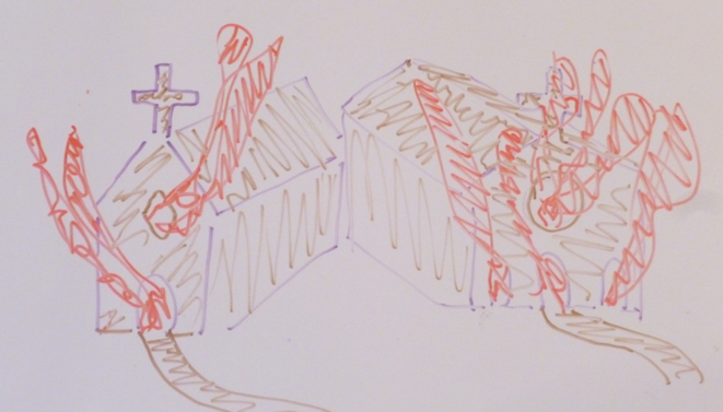 Deux églises crament ensemble dans le même bled