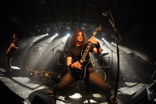 Gojira, groupe de metal français, sur scène Gojira, groupe de metal français, sur scène