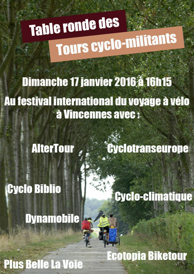 Table ronde des tours cyclo-militants © AlterTour Table ronde des tours cyclo-militants © AlterTour