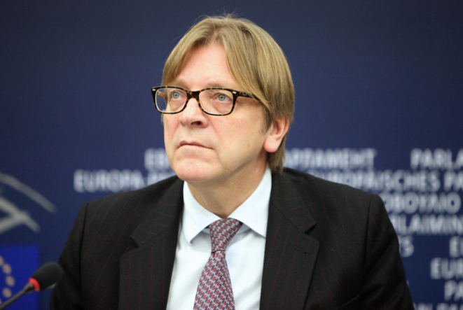 Guy Verhofstadt, ex-premier ministre belge, président du groupe des libéraux (ALDE), a présidé les négociations sur le « mieux légiférer » pour le compte du parlement européen. ©PE. Guy Verhofstadt, ex-premier ministre belge, président du groupe des libéraux (ALDE), a présidé les négociations sur le « mieux légiférer » pour le compte du parlement européen. ©PE.