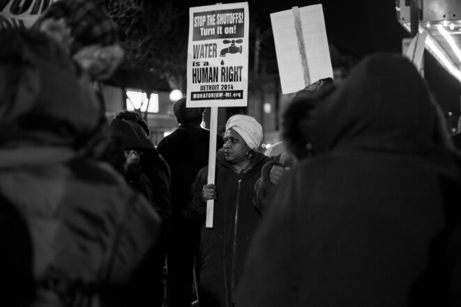 Pendant une manifestation à Détroit, février 2015. © Nastasia Peteuil Pendant une manifestation à Détroit, février 2015. © Nastasia Peteuil