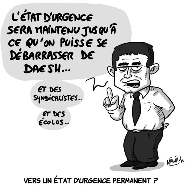 ...Prolongation de l'état d'urgence...