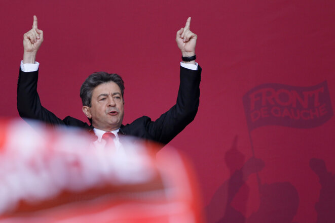 Jean-Luc Mélenchon, en campagne présidentielle, le 4 mai 2012 © Reuters