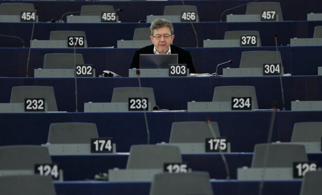Jean-Luc Mélenchon au parlement européen, en janvier 2016 © Reuters Jean-Luc Mélenchon au parlement européen, en janvier 2016 © Reuters