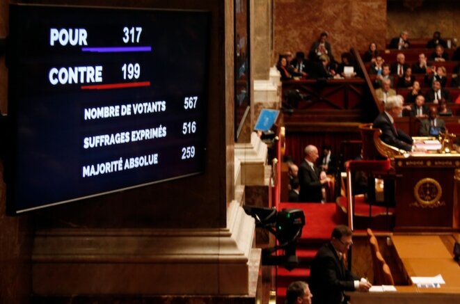 A l'Assemblée nationale, mercredi 10 février © Reuters A l'Assemblée nationale, mercredi 10 février © Reuters