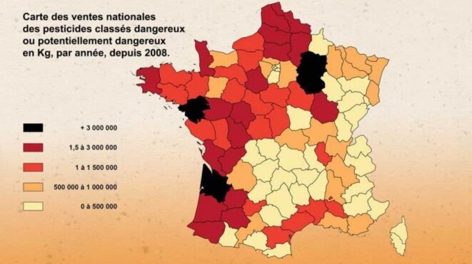Cartes de France Carte-pesticides