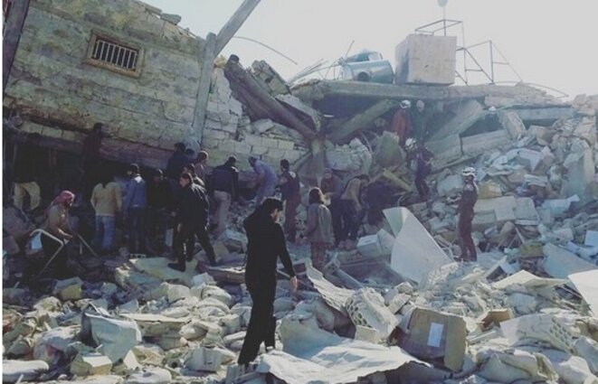 Les ruines de l'hôpital de MSF bombardé lundi. © (MSF) Les ruines de l'hôpital de MSF bombardé lundi. © (MSF)