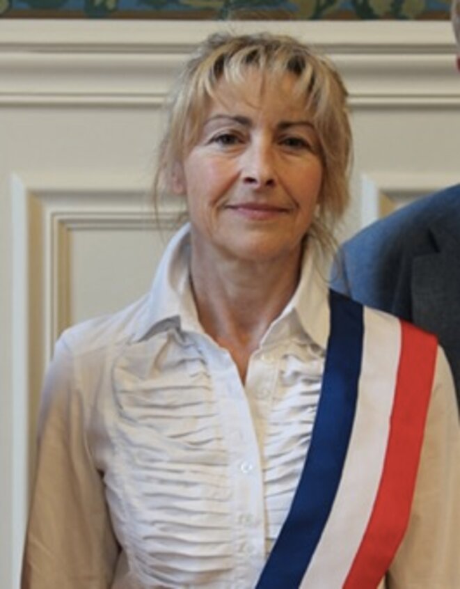 Dominique Garcia, avec son écharpe d'élue © DR Dominique Garcia, avec son écharpe d'élue © DR