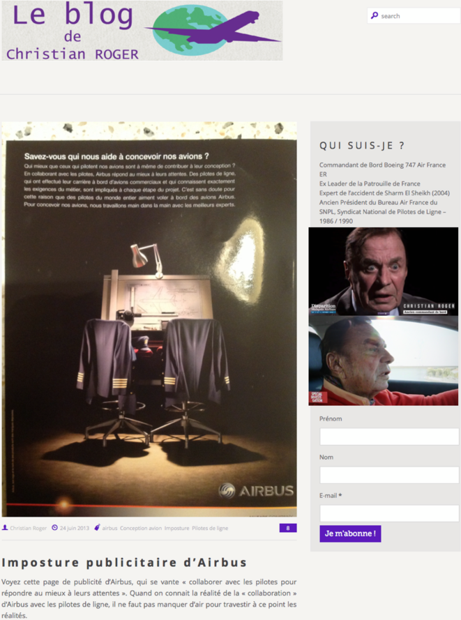 « Christian Roger & Gérard Arnoux adorent les Airbus »