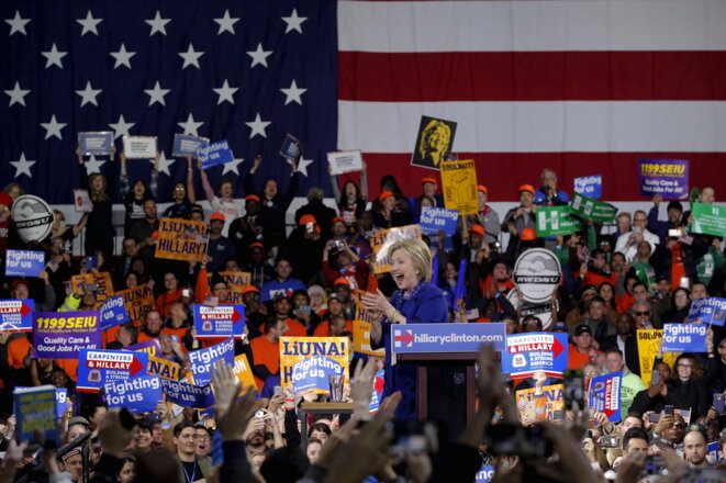 Hillary Clinton en meeting à New York le 2 mars 2015. © Reuters