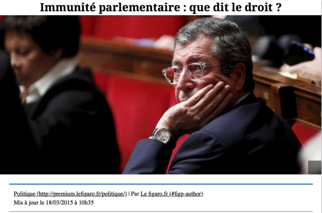 AYMERIC CHAUPRADE / AIR COCAÏNE / IMMUNITÉ PARLEMENTAIRE