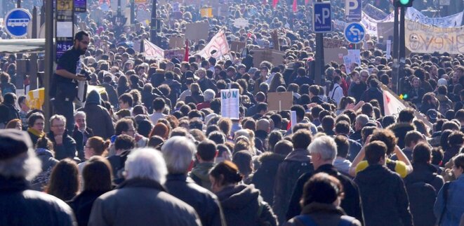 Manifestation contre la loi sur le travail, à Paris, le 17 mars 2016 © La Parisienne libérée Manifestation contre la loi sur le travail, à Paris, le 17 mars 2016 © La Parisienne libérée