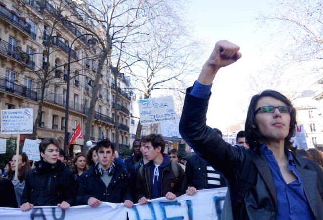 Manifestation contre la loi sur le travail, à Paris le 17 mars 2016 © Rachida El Azzouzi Manifestation contre la loi sur le travail, à Paris le 17 mars 2016 © Rachida El Azzouzi