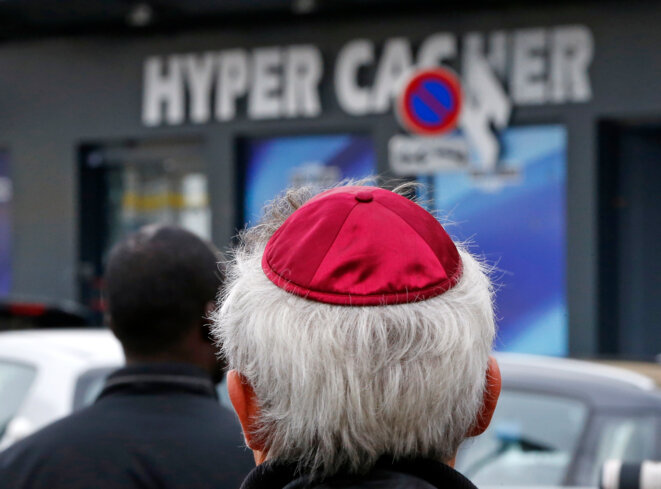 Le 10 janvier 2015, au lendemain de l'attentat contre l'Hyper Cacher. © Reuters Le 10 janvier 2015, au lendemain de l'attentat contre l'Hyper Cacher. © Reuters