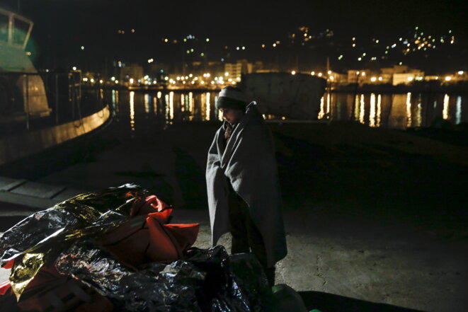 Un enfant syrien à son arrivée à Lesbos en Grèce, le 21 mars 2016. © Reuters Un enfant syrien à son arrivée à Lesbos en Grèce, le 21 mars 2016. © Reuters