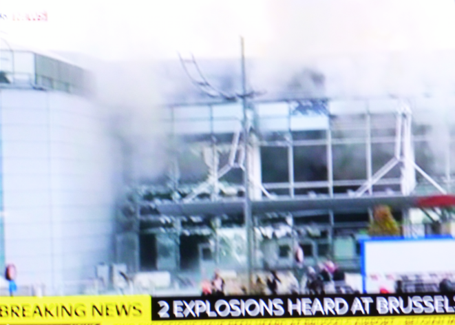 une série de violentes explosions