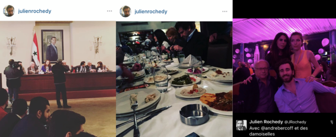 Captures d'écran des comptes Instagram et Twitter de Julien Rochedy. © DR Captures d'écran des comptes Instagram et Twitter de Julien Rochedy. © DR
