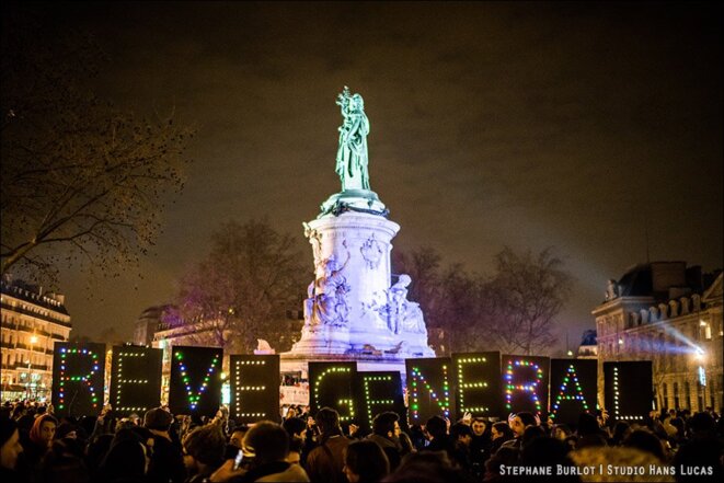 Rêve général sur la Nuit debout © Stéphane Burlot / Hans Lucas