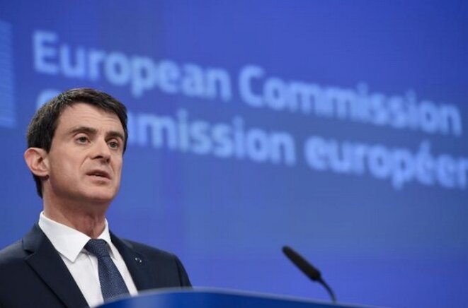Manuel Valls le 23 mars 2016 lors de sa visite à la commission européenne à Bruxelles. Manuel Valls le 23 mars 2016 lors de sa visite à la commission européenne à Bruxelles.