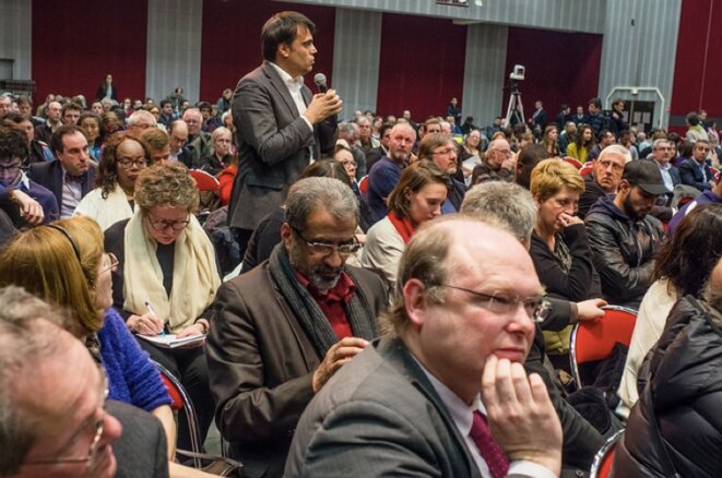 Pendant le débat public à Gonesse, le 17 mars 2016. ©Yann Guillotin Pendant le débat public à Gonesse, le 17 mars 2016. ©Yann Guillotin