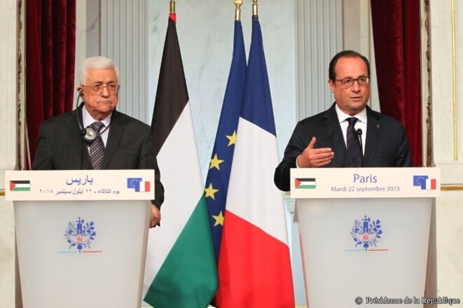 François Hollande reçoit Mahmoud Abbas le 22 septembre 2015 © © Présidence de la République - J. Bonet François Hollande reçoit Mahmoud Abbas le 22 septembre 2015 © © Présidence de la République - J. Bonet