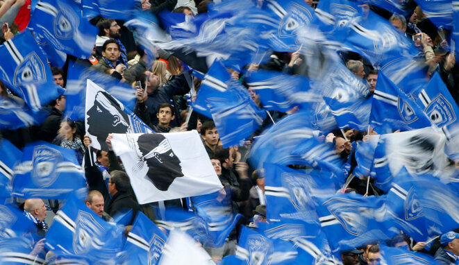 Des supporters du SC Bastia. © Reuters