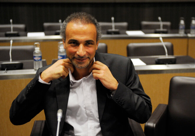 Tariq Ramadan, en décembre 2009, à l'Assemblée nationale. © Reuters Tariq Ramadan, en décembre 2009, à l'Assemblée nationale. © Reuters