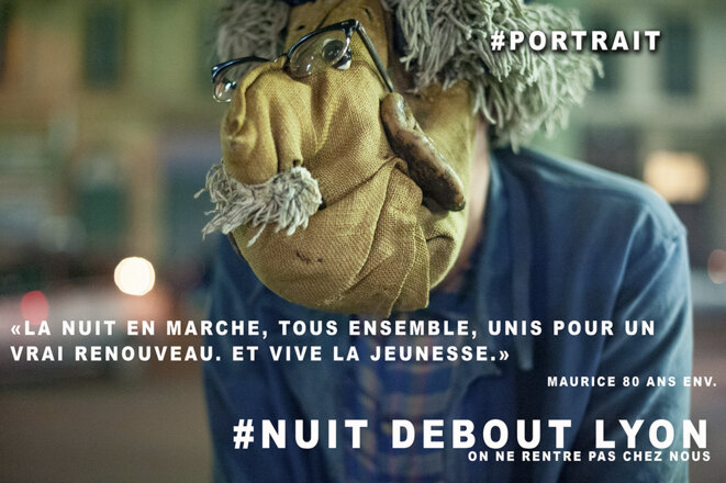 Nuit debout Lyon Portrait