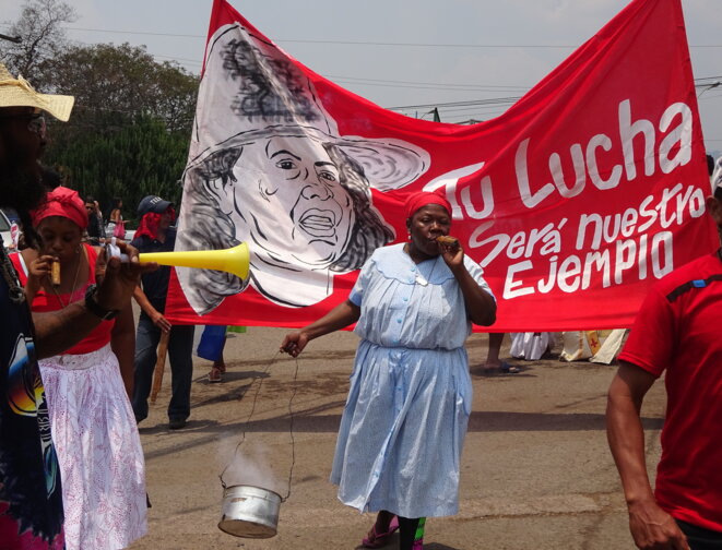 Manifestation pour Berta Cáceres à Tegucigalpa © Kassandra