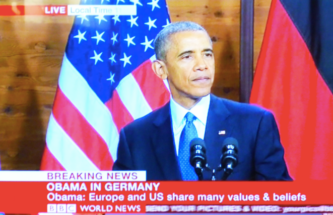 Le discours du président Obama à Hanovre en ce moment