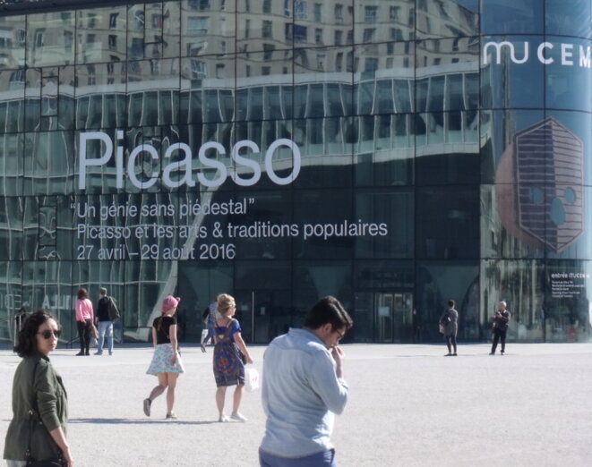 Picasso, "un génie sans piédestal" au MuCEM jusqu'au 29 août 2016 © Photo : Philippe LEGER Picasso, "un génie sans piédestal" au MuCEM jusqu'au 29 août 2016 © Photo : Philippe LEGER