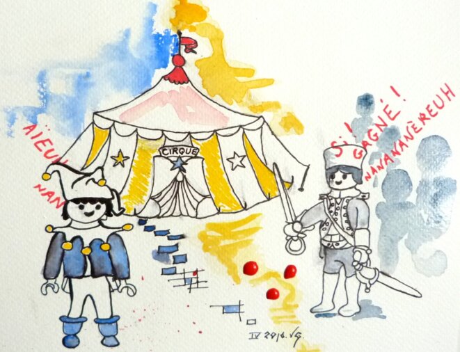 Liberté et Répression jouent dans la chambre