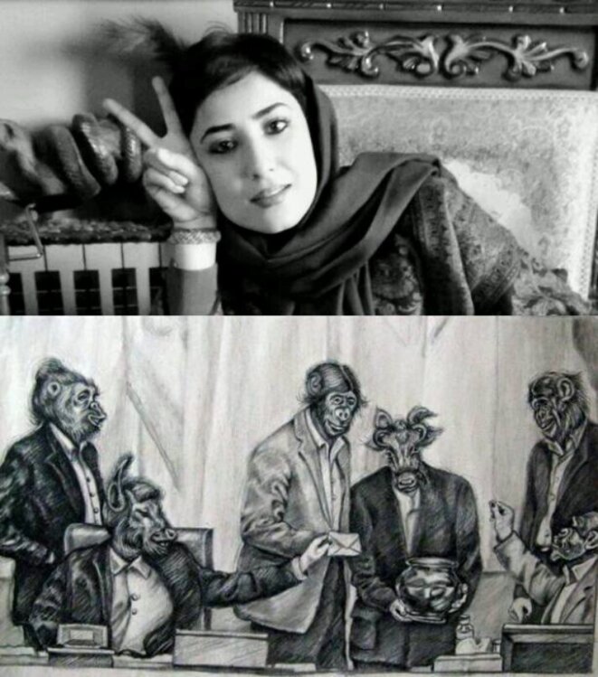 L’artiste et militante iranienne Atena Farghadani