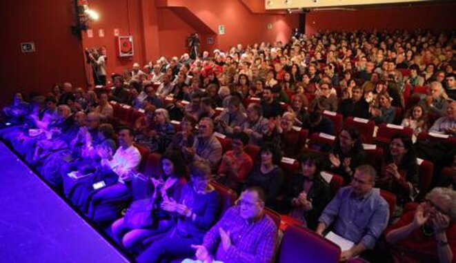 Le Théâtre Maravillas à Madrid a accueilli l'événement pour la liberté de la presse organisé par infoLibre. © infoLibre Le Théâtre Maravillas à Madrid a accueilli l'événement pour la liberté de la presse organisé par infoLibre. © infoLibre