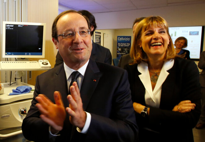 François Hollande et Anne Lauvergeon en décembre 2013. © Reuters François Hollande et Anne Lauvergeon en décembre 2013. © Reuters