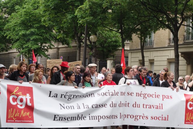 Paris, 12 mai 2016, manifestation contre la loi sur le travail et le 49.3 © Rachida El Azzouzi