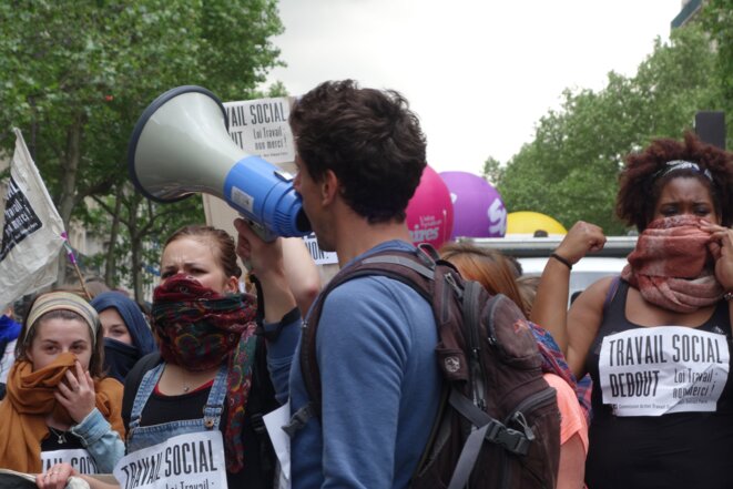 Paris, jeudi 12 mai 2016, manifestation contre la loi sur le travail © Rachida El Azzouzi Paris, jeudi 12 mai 2016, manifestation contre la loi sur le travail © Rachida El Azzouzi
