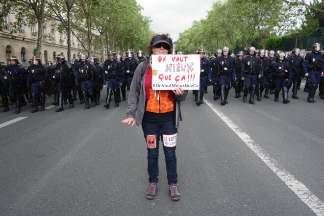Paris, 12 mai 2016, manifestation contre la loi sur le travail et le 49-3 © Rachida El Azzouzi Paris, 12 mai 2016, manifestation contre la loi sur le travail et le 49-3 © Rachida El Azzouzi
