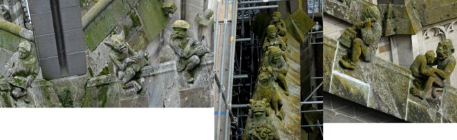 Statues sur les arcs-boutants de la cathédrale de Bois-le-Duc [Ph.YF]