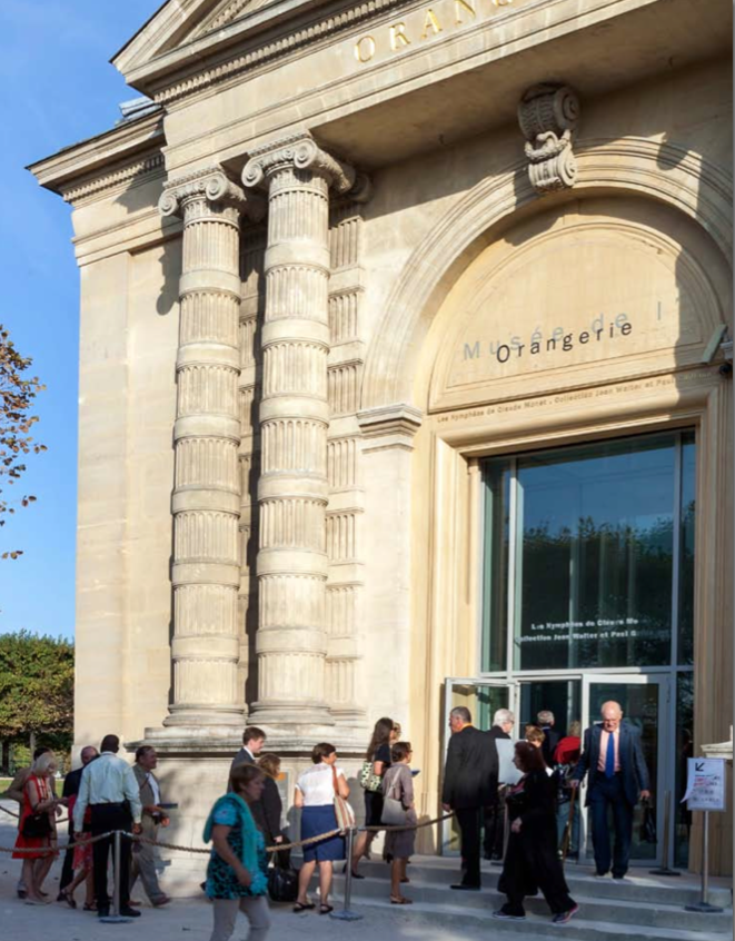 The entrance to the musée de l'Orangerie. The entrance to the musée de l'Orangerie.