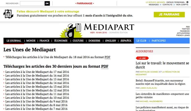 © Service abonnés Mediapart © Service abonnés Mediapart