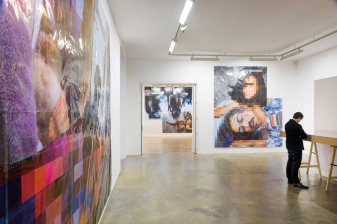 Pixel-collage, Thomas Hirschhorn