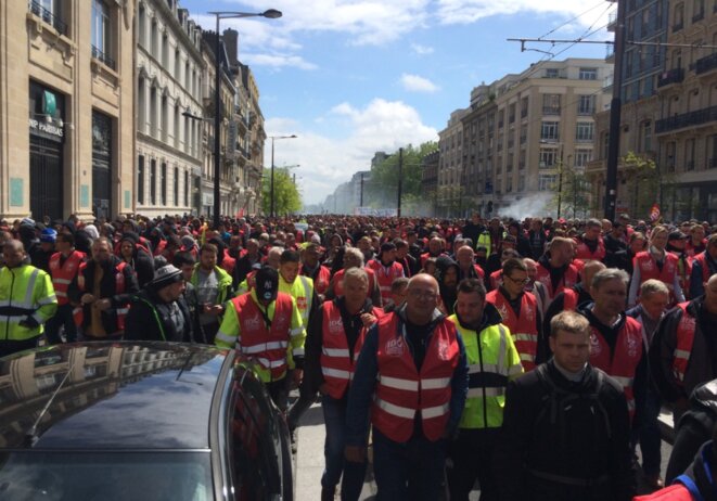 La manifestation du 19 mai dans le centre-ville du Havre © MG