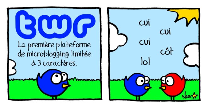 TWR: la première plateforme de microblogging limitée à 3 caractères!