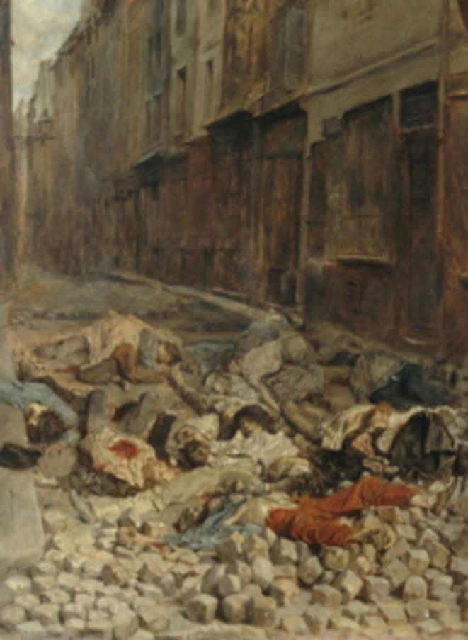 « Casseurs » du XIXe siècle… Ernest Meissonier – La Barricade, rue de la Mortellerie, juin 1848, Huile sur toile, Louvre. « Casseurs » du XIXe siècle… Ernest Meissonier – La Barricade, rue de la Mortellerie, juin 1848, Huile sur toile, Louvre.