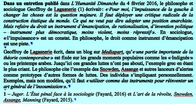 L’IMPLICATION PERSONNELLE COMME MODE DE LUTTES.  TRAVAUX PRATIQUES