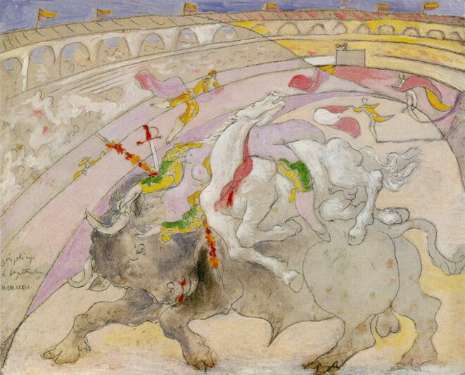 La mort de la femme torero, 1933 La mort de la femme torero, 1933
